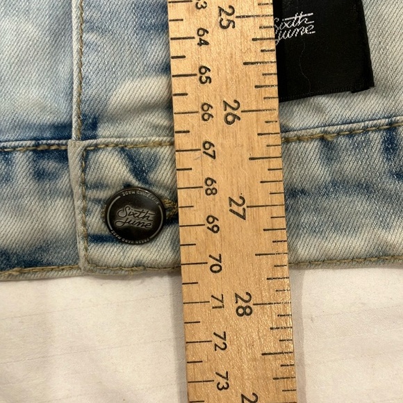 Sixth June Denim Vest with Rose Embroidery - Picture 15 of 16